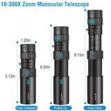 10X-300X Zoom Monocular Telescope High Definition Phone Telephoto Lens Mobile Accessories - Tophatter Daily Deals