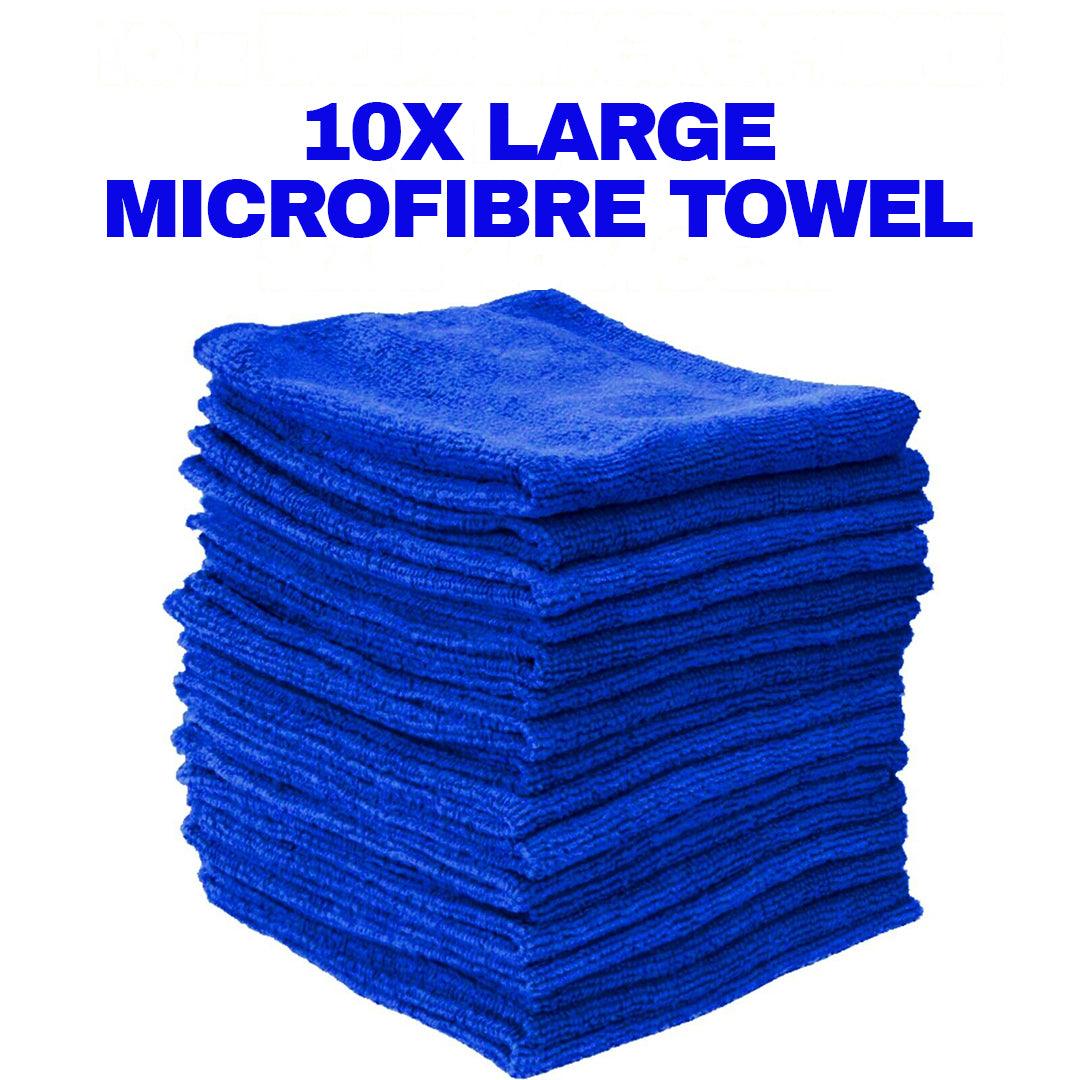 Microfiber Towel for Car - 10 X Large Microfibre Cleaning Auto Car Detailing Soft Cloths Wash Towel Duster Apparel & Accessories - Tophatter Daily Deals