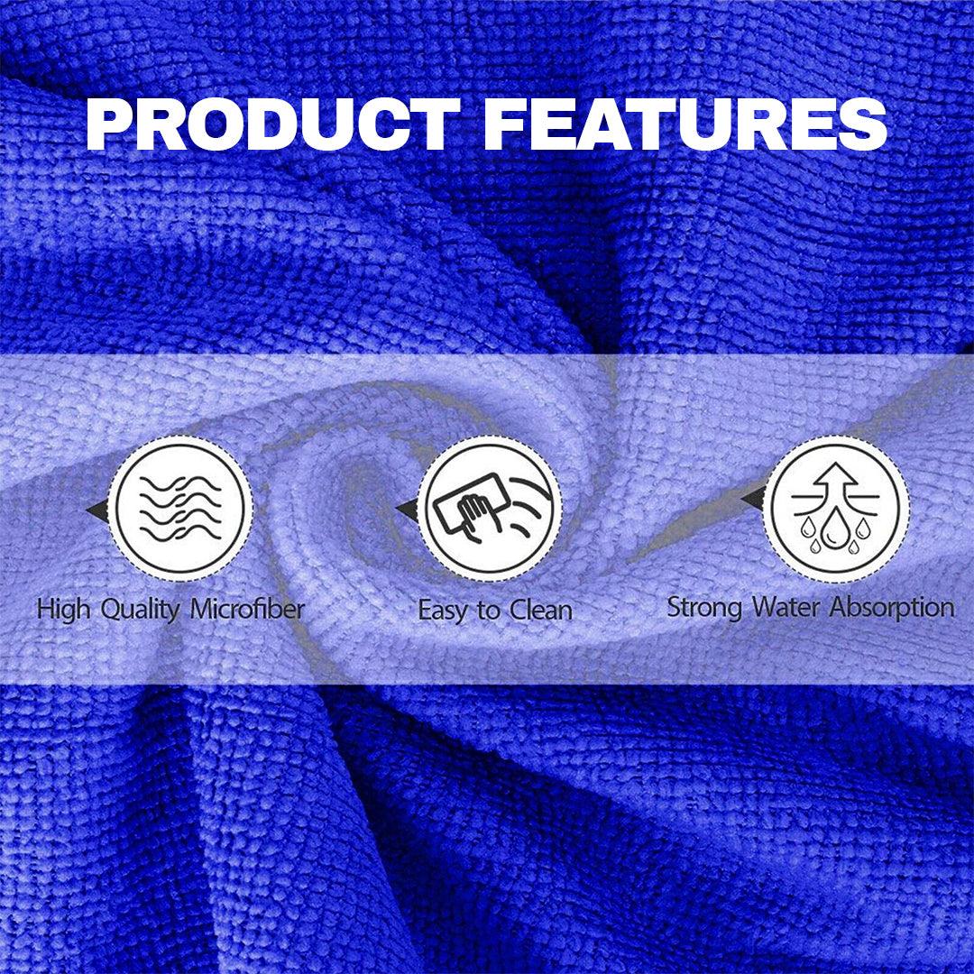 Microfiber Towel for Car - 10 X Large Microfibre Cleaning Auto Car Detailing Soft Cloths Wash Towel Duster Apparel & Accessories - Tophatter Daily Deals