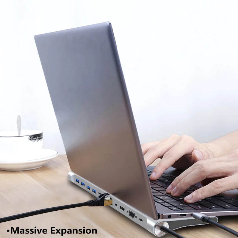 11-in-1 Dock USB C Hub USB Hub - Tophatter Daily Deals