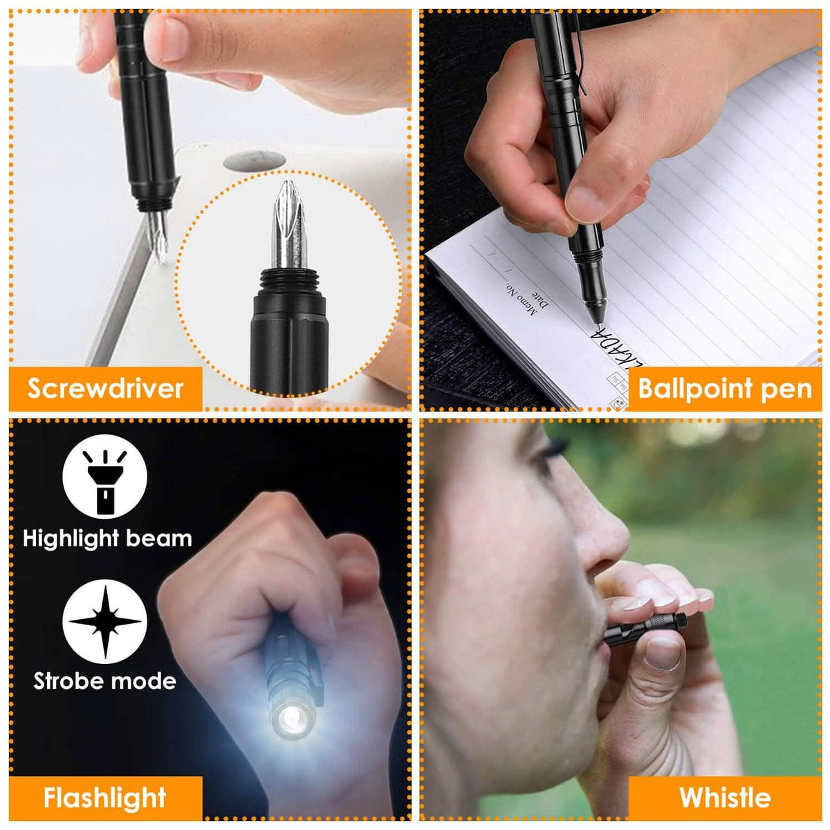 11-in-1 Tactical Pen Gear Set Tactical & Self Defense - Tophatter Daily Deals
