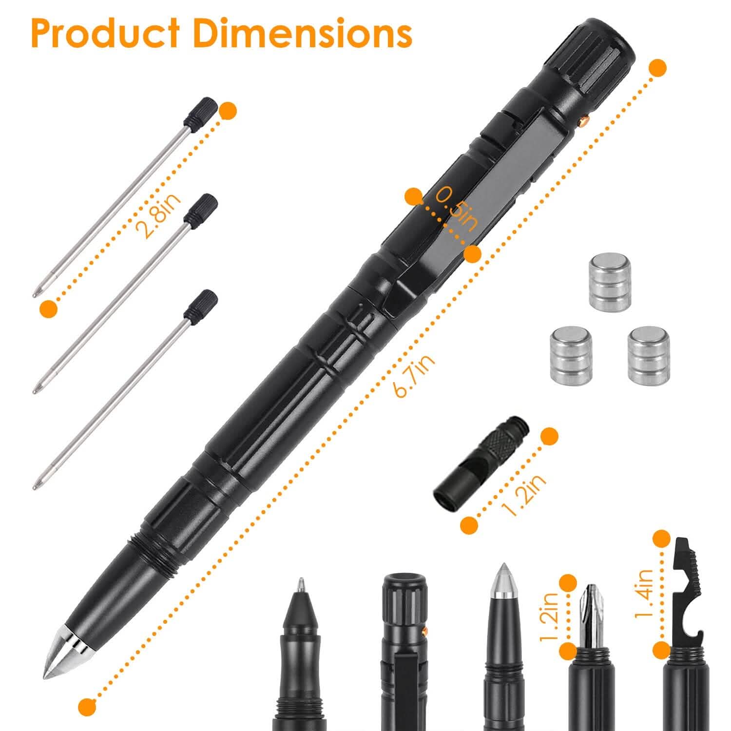 11-in-1 Tactical Pen Gear Set Tactical & Self Defense - Tophatter Daily Deals