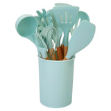 11-Piece: Silicone Cooking Utensil Set Light Green Kitchen Tools & Gadgets - Tophatter Daily Deals