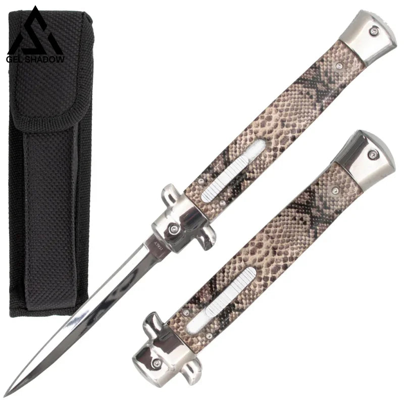 11" The Don Massive AKC Italian Stiletto-GS111 Snakeskin grain KNIVES - Tophatter Daily Deals