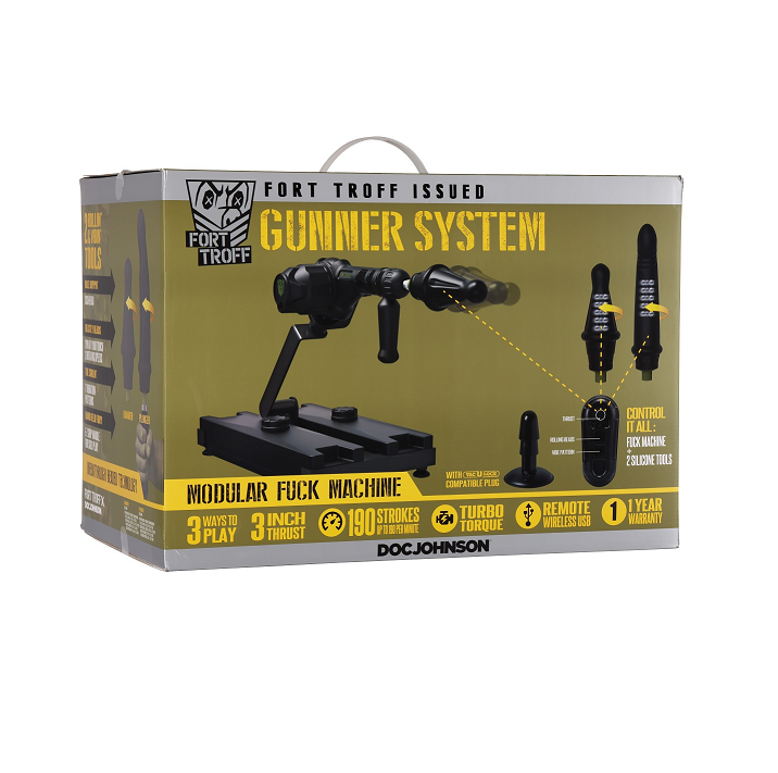 Fort Troff Gunner System – 3-in-1 Modular Vibrating and Rotating Fuck Machine > Sex Toys > Sex Machines - Tophatter Daily Deals