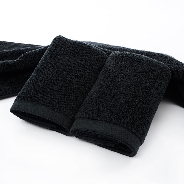 21 strands of black cotton towels 0 - Tophatter Daily Deals