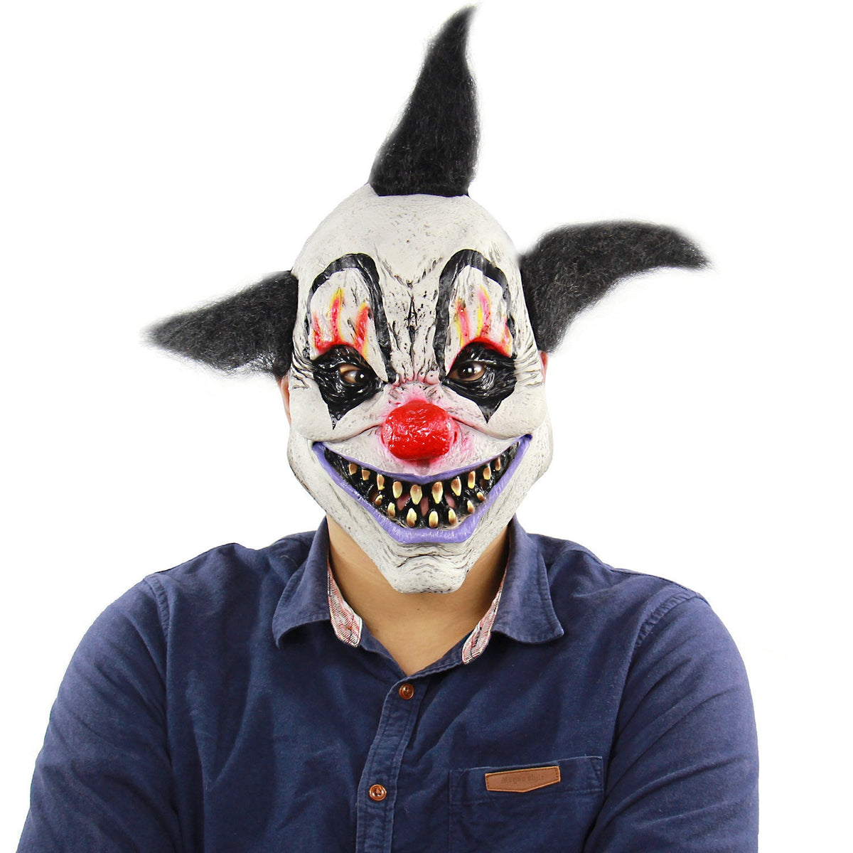 Halloween Zombie Mask Realistic Latex Cosplay Haunted 12 3D Changing Face Moving Picture Frame - Tophatter Daily Deals