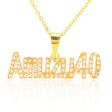 925 Sterling Silver Full Diamond Necklace Customization Gold Capital 7 - Tophatter Daily Deals