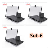 3D Screen Magnifier Signal Booster Mobile Screen Lightweight Foldable Magnifying Glass Set 6 0 - Tophatter Daily Deals