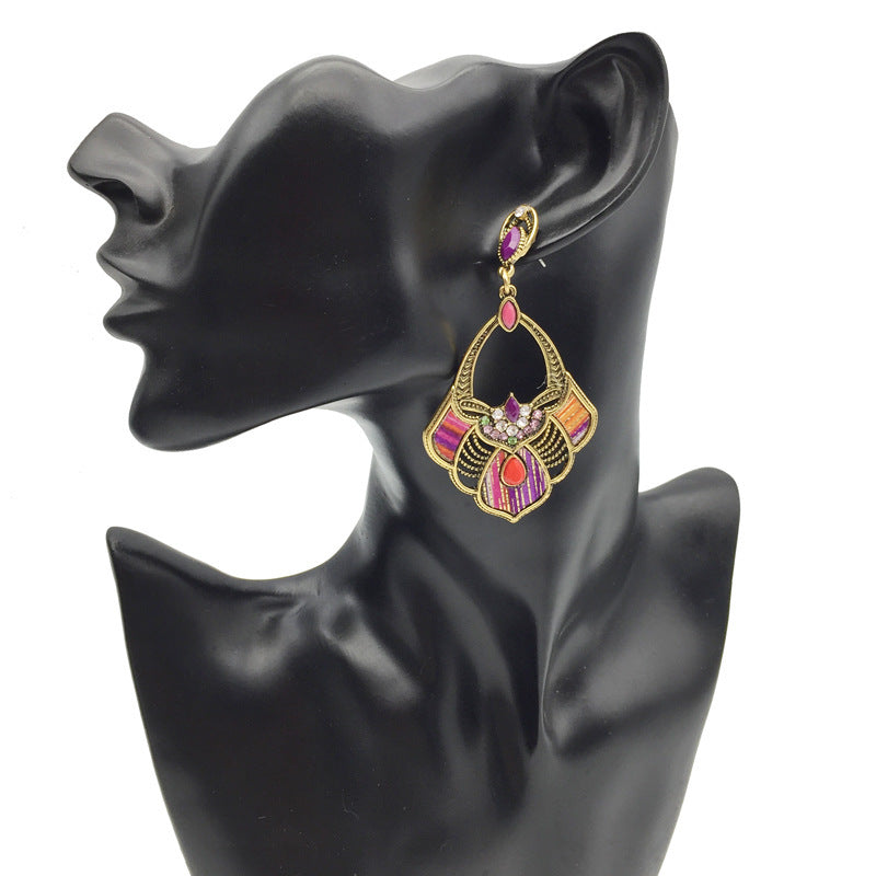 Bohemian drop stone alloy jewelry set 0 - Tophatter Daily Deals