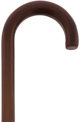 Walnut finished Natural Lightweight Wood Tourist Handle Walking Cane - Tophatter Daily Deals
