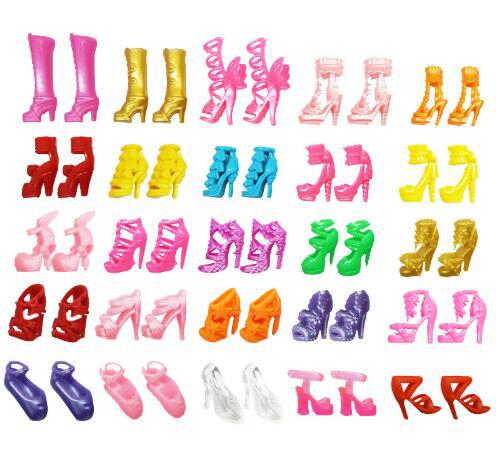 40 Pairs Lot New Fashion Mixed Style Different Mixed Shoes Boot For Doll Free Shipping Style random delivery 0 - Tophatter Daily Deals