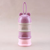 3 Layer Frog Style Portable Baby Food Storage Box Essential Cereal Cartoon Milk Powder Boxes Toddle Kids Formula Milk Container Purple 0 - Tophatter Daily Deals