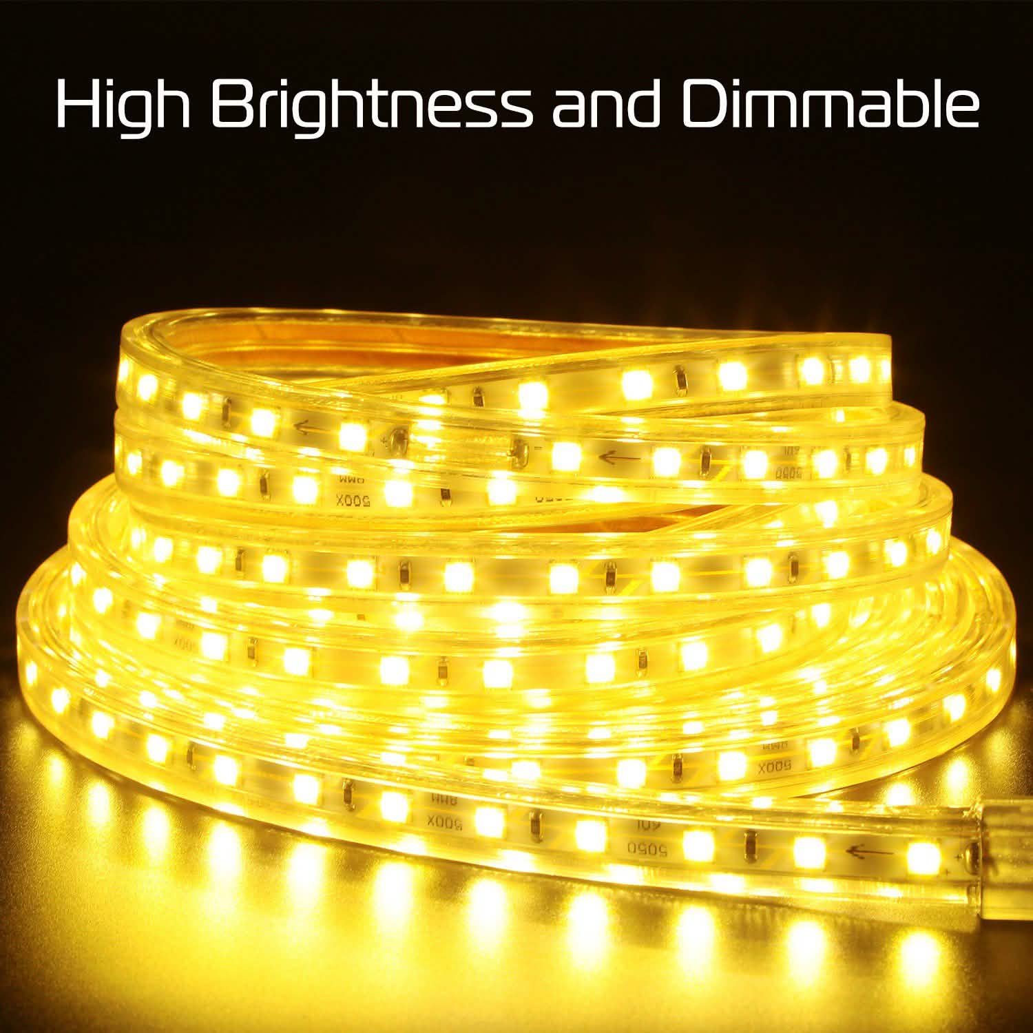 110V LED Strip Light Indoor Lighting - Tophatter Daily Deals