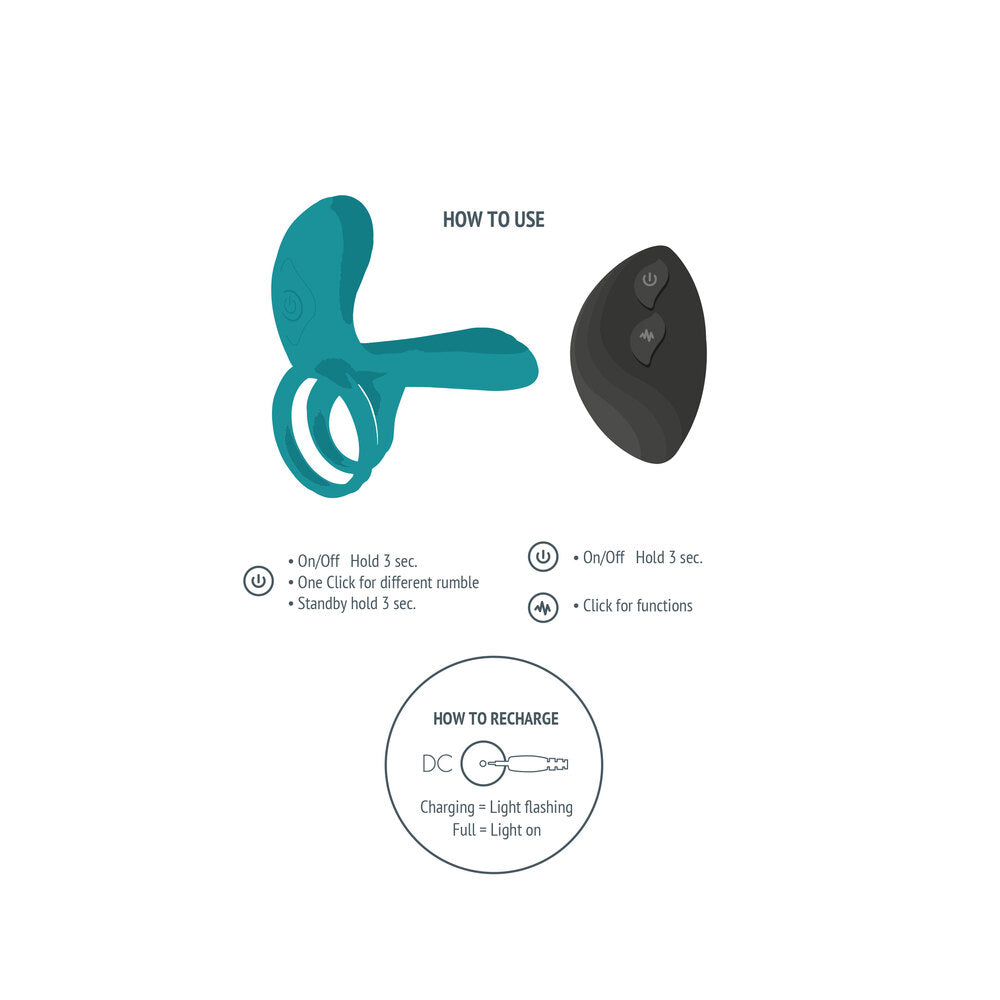 Xocoon Couples Vibrator Ring – Remote-Controlled Couples Vibrator > Sex Toys > Couples Toys - Tophatter Daily Deals