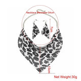 Metal plate necklace necklace earrings Bracelets - Tophatter Daily Deals