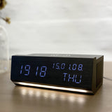 Persona Wireless Charging Wood Alarm Clock Alarm Clock - Tophatter Daily Deals