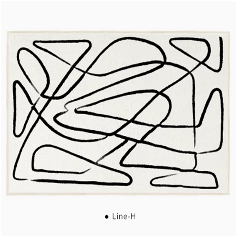 Black And White Line End Table Mat H 0 - Tophatter Daily Deals