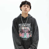 Oversized Mens Hoodie - Relaxed Cut, Vintage Cotton, Casual 3D Changing Face Moving Picture Frame - Tophatter Daily Deals