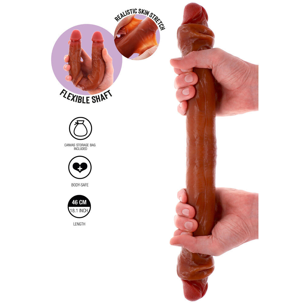 ToyJoy Get Real Silicone Foreskin Double Dong – Large Toy > Dildos > Double Dildos - Tophatter Daily Deals