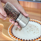 2 PcsLot Salt And Pepper Grinder Set 0 - Tophatter Daily Deals