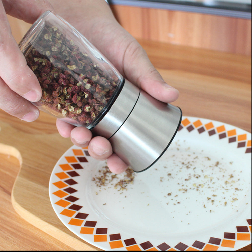 2 PcsLot Salt And Pepper Grinder Set 0 - Tophatter Daily Deals
