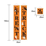 Halloween Door Banner Couplets Outdoor Black Red Decor Orange 3D Changing Face Moving Picture Frame - Tophatter Daily Deals