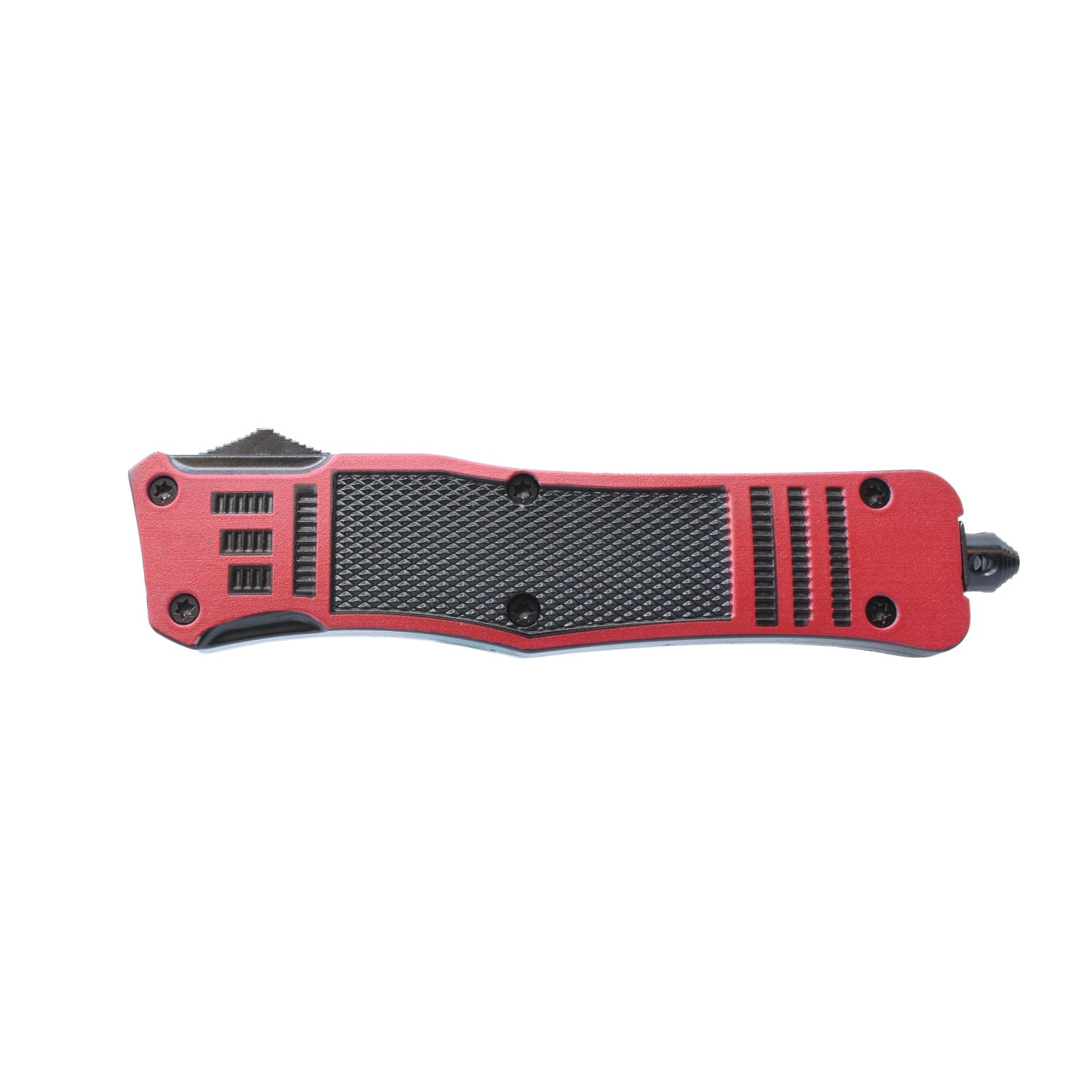 Automatic OTF Knife w/ Belt Clip - Red & Black Knife - Tophatter Daily Deals