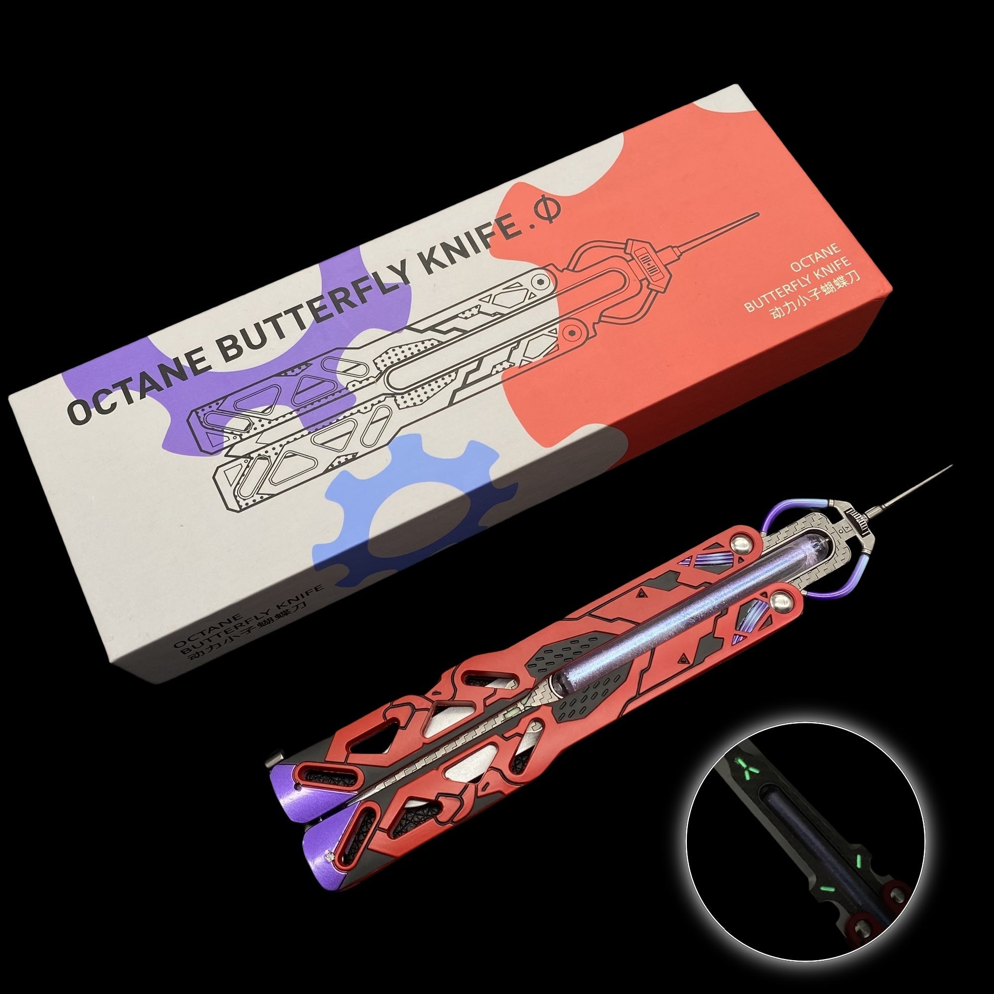 Best Quality Game Butterfly Knife IRL Game Balisong For Collection Octane Heirloom Recolor - Tophatter Daily Deals