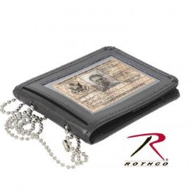 Rothco Leather Neck Identification Holder - Tophatter Daily Deals