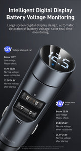 Baseus Automotive FM Transmitter Modulator 0 - Tophatter Daily Deals