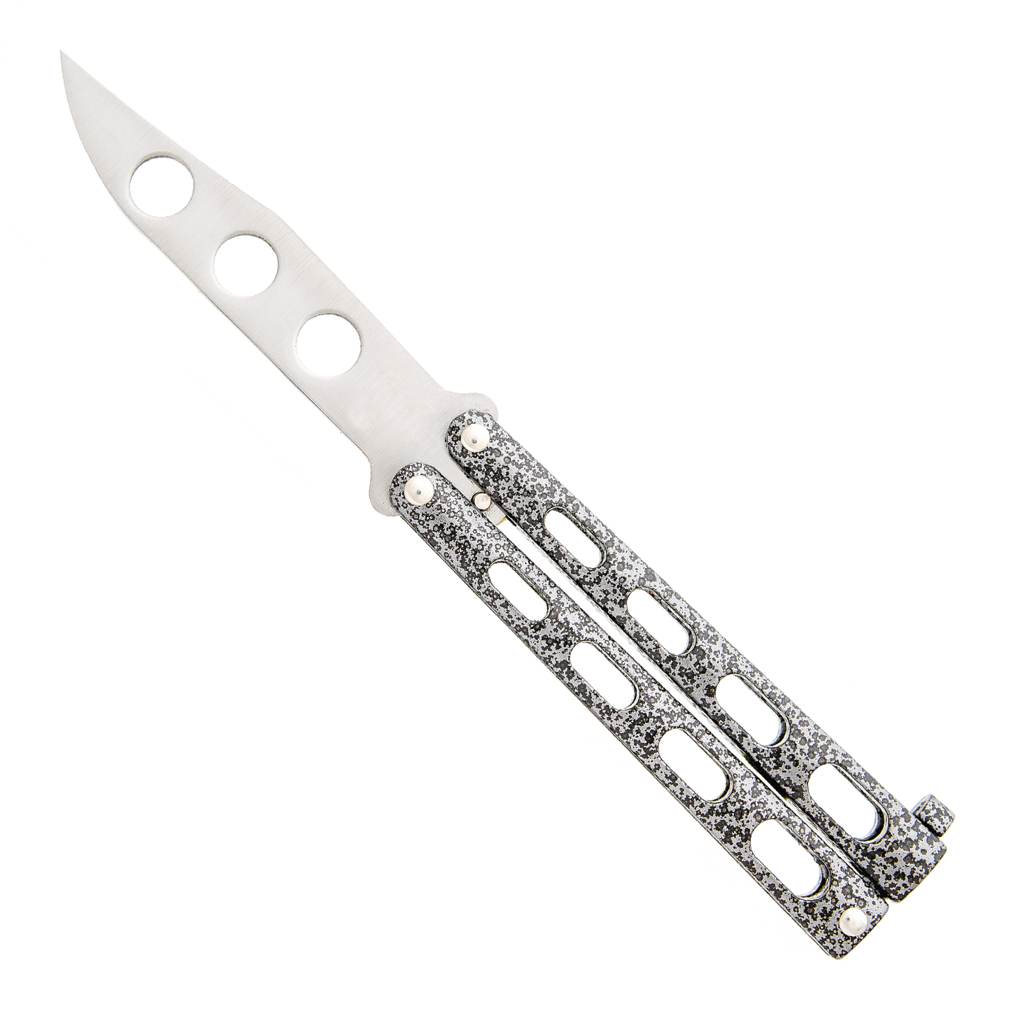 Bear & Son Silver Vein Trainer Butterfly Knife - 113TR Knives - Tophatter Daily Deals