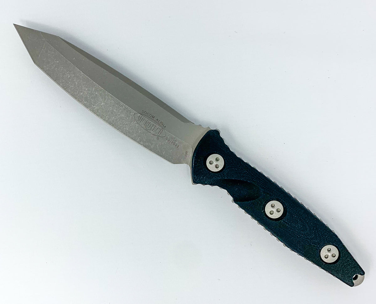 Microtech Socom Alpha - Tanto - Fixed Blade - Apocalyptic Finish - 114-10AP Fixed Blade - Tophatter Daily Deals