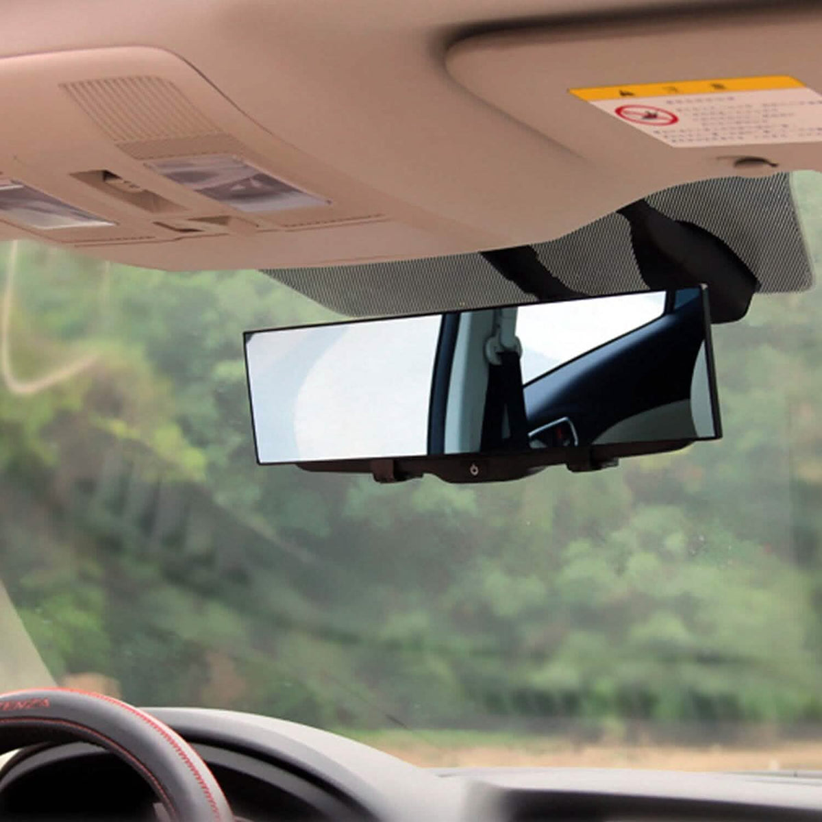 11.4-Inch Interior Clip-On Curve Car Rearview Mirror Automotive - Tophatter Daily Deals