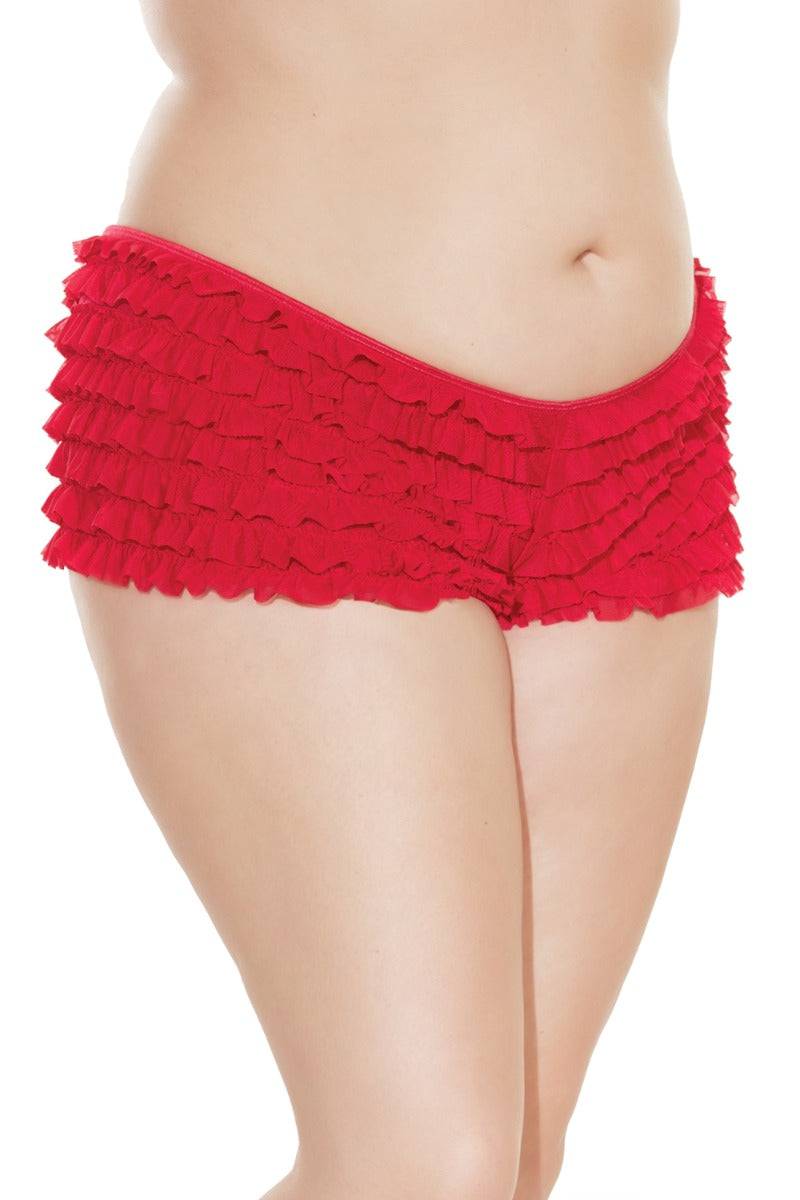 Coquette - 114 - Booty Short Red Lingerie - Tophatter Daily Deals