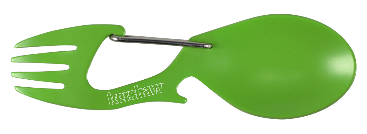 Kershaw Ration - Stainless Steel Spork Multi-Tool - Green - 1140GRN Multi-Tool - Tophatter Daily Deals
