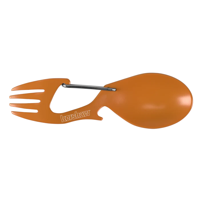 Kershaw Ration - Stainless Steel Spork Multi-Tool - Orange - 1140OR Multi-Tool - Tophatter Daily Deals