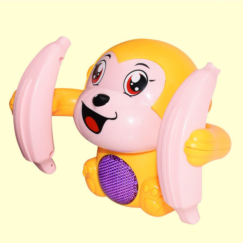 Baby Toys Electric Tumbling Monkey Light Music Puzzle Sound Tipping Monkey Kids Toys Early Educational Toys For Children Gifts Yellow 0 - Tophatter Daily Deals