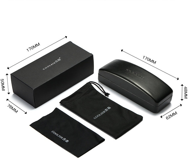 Boutique glasses box multi-function screwdriver glasses bag glasses cloth polarized test card accessories 1 style 0 - Tophatter Daily Deals