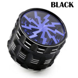 Aluminum alloy four-layer smoke grinder Black 0 - Tophatter Daily Deals