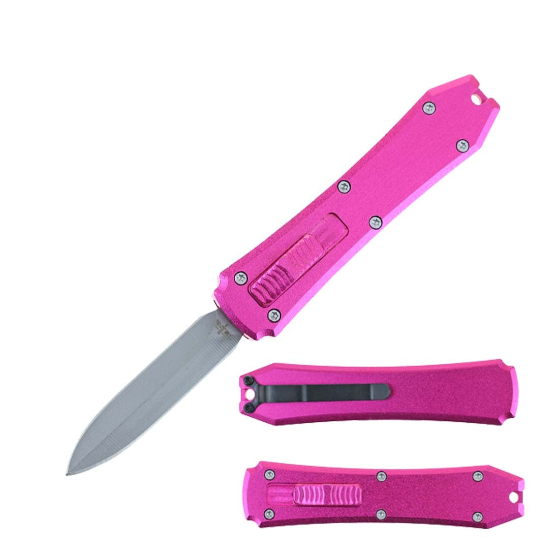 5.25" Pink Sniper Micro OTF Out The Front Automatic Knife - TOPHATTER'S ARMORY DEALS Collectible Weapons - Tophatter Daily Deals