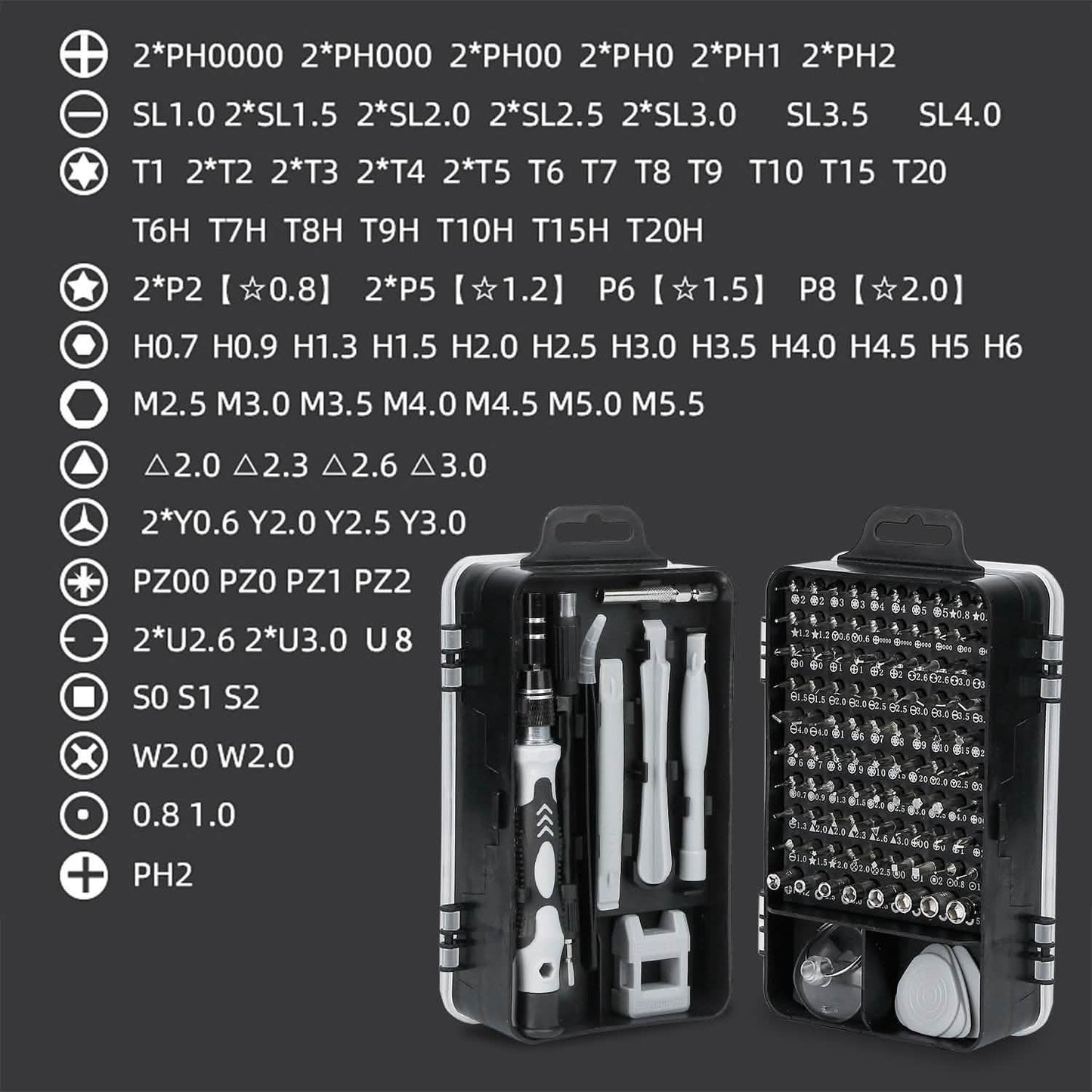 115-in-1 Magnetic Screwdriver Repair Tool Set Home Improvement - Tophatter Daily Deals