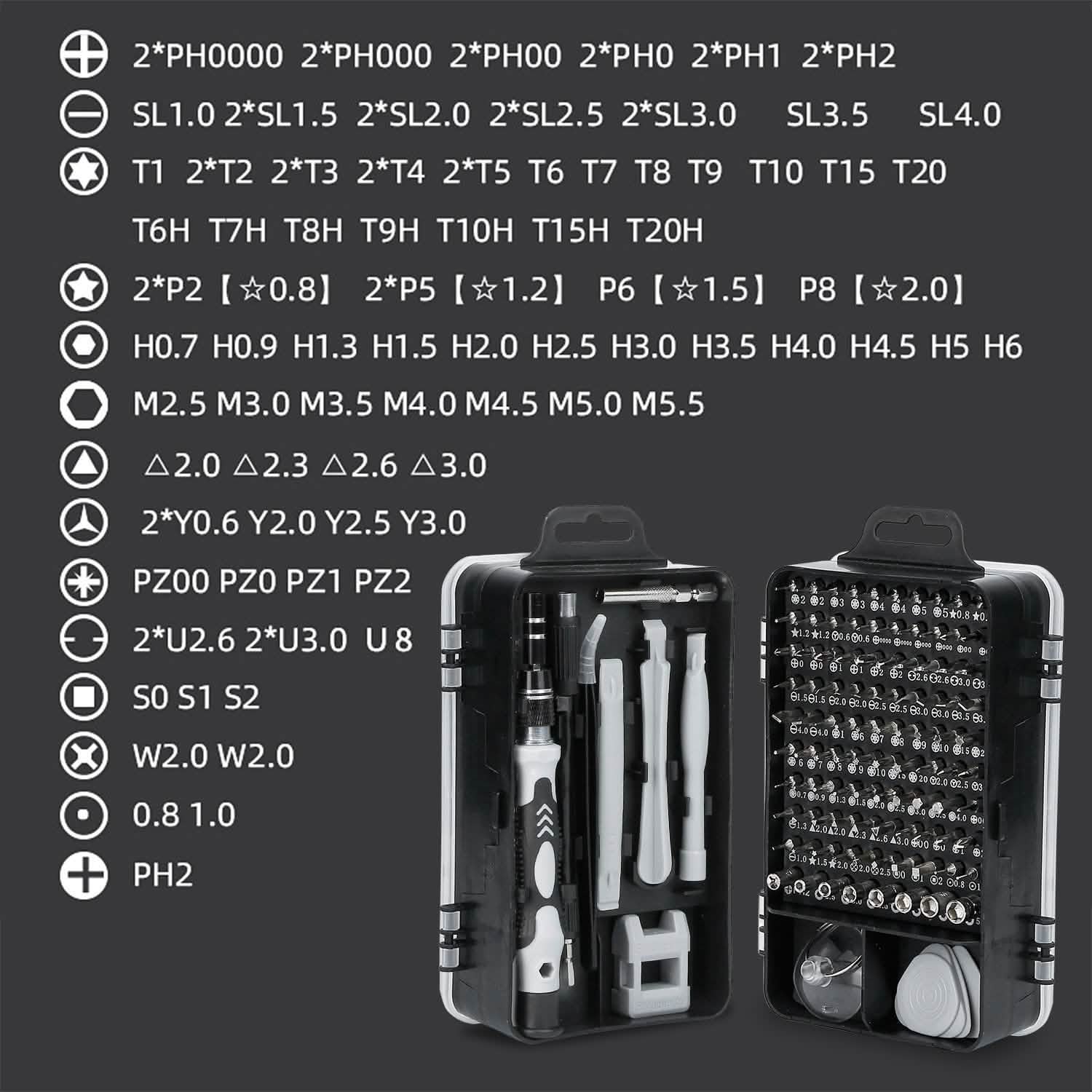 115-in-1 Magnetic Screwdriver Repair Tool Set Home Improvement - Tophatter Daily Deals