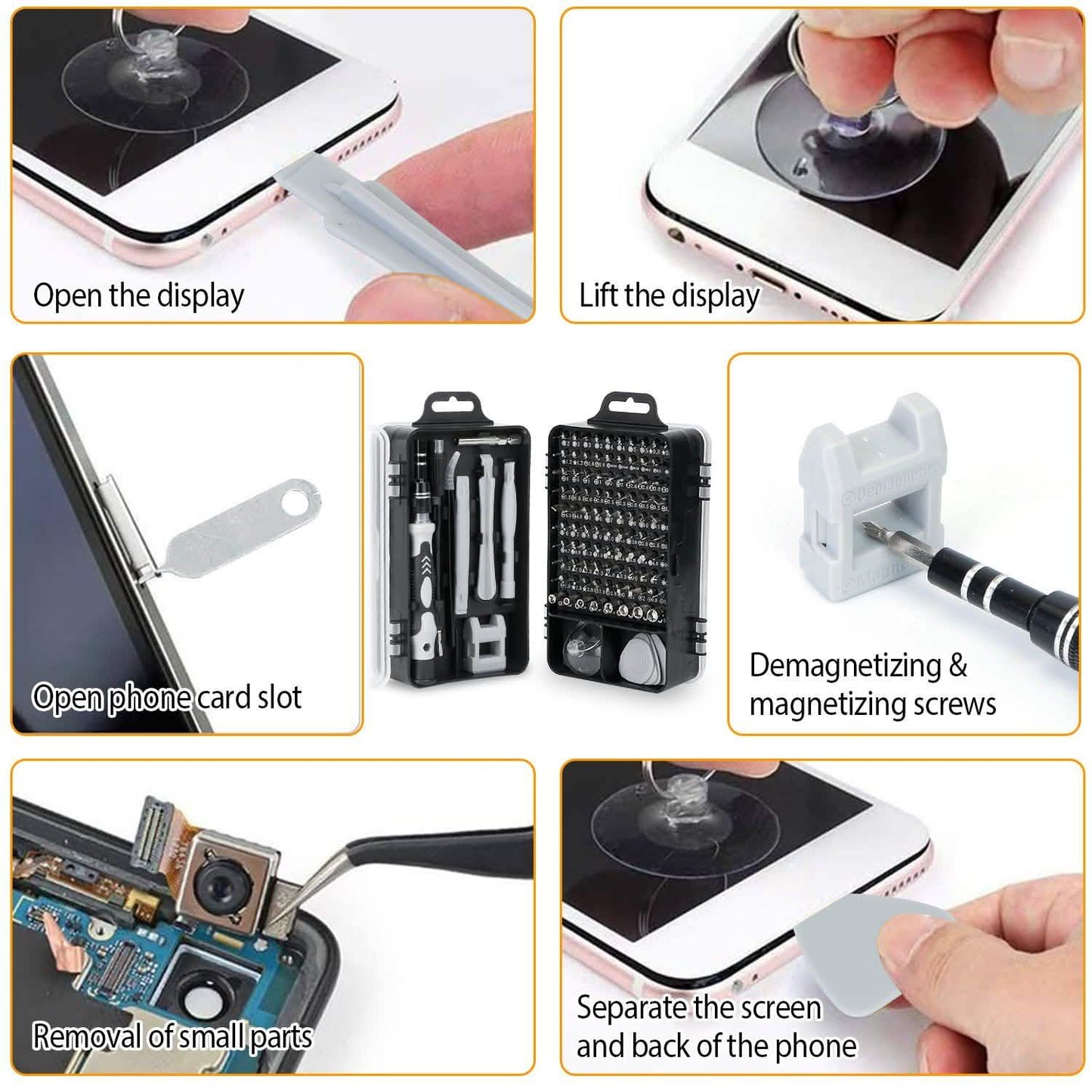 115-in-1 Magnetic Screwdriver Repair Tool Set Home Improvement - Tophatter Daily Deals