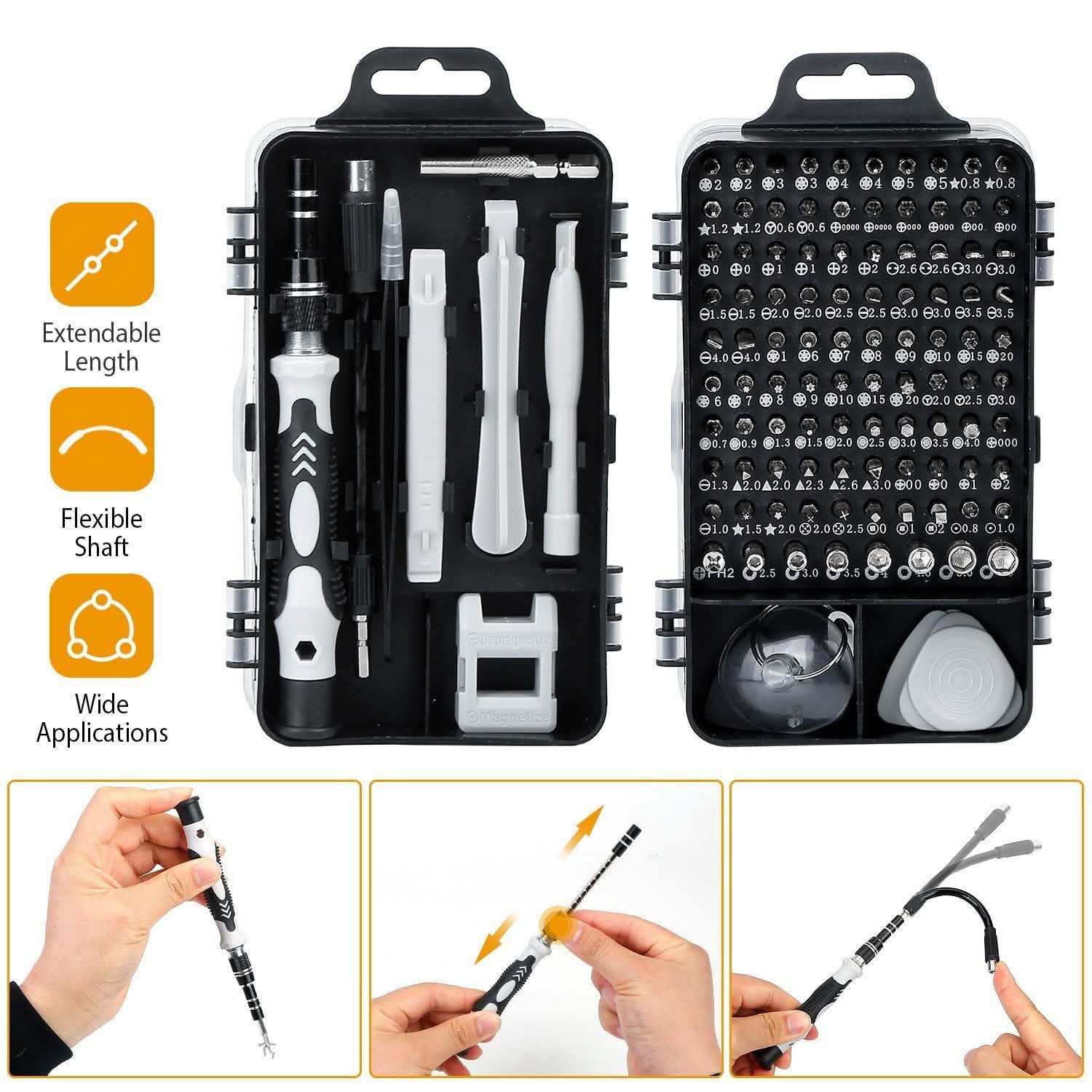 115-in-1 Magnetic Screwdriver Repair Tool Set Home Improvement - Tophatter Daily Deals