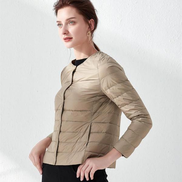Round Neck Down Jacket Jacket - Tophatter Daily Deals