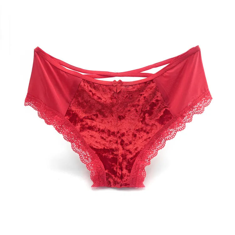 Luxurious Comfort Women's Lace Panties Red Underwear - Tophatter Daily Deals