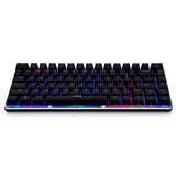 Black AK33rgb mechanical keyboard game keyboard desktop notebook full key no rush to eat chicken artifact keyboard RGB Black Green Axis 0 - Tophatter Daily Deals