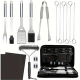 BBQ Grill Accessories Set (17pcs) Camping & Hiking - Tophatter Daily Deals