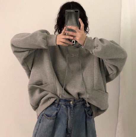 Oversized Cozy Womens Hoodie - Mid Length Fleece Winter 3D Changing Face Moving Picture Frame - Tophatter Daily Deals